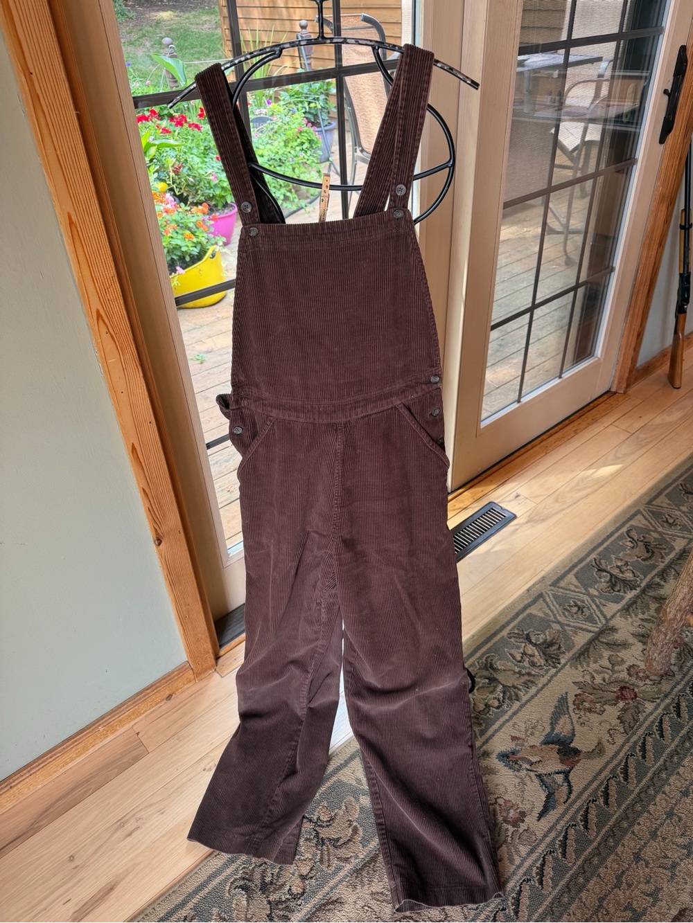 Woolrich Brown Corduroy Sz S Overalls Bib Jumpsuit - Women